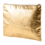 Kunstleer toilettassen met logo Sparkle Gold kleur goud eerste weergave