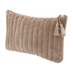 Fluwelen toilettas met verticale naden 325 g/m2 Velvet kleur taupe derde weergave