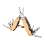 Multitool gemaakt van staal en bamboe als geschenk Bamboo kleur naturel eerste weergave