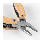 Multitool gemaakt van staal en bamboe als geschenk Bamboo kleur naturel gedetailleerde weergave 4