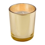 Gepersonaliseerde kaars en was in een Gold Celebration Crystal Tumbler kleur goud eerste weergave