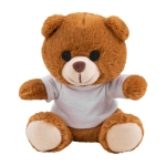 Teddybeer met logo en sweatshirt Cuddle kleur wit eerste weergave