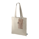 Fair Trade katoenen tas bedrukken 140g/m2 Eco Plus FairTrade kleur naturel tweede weergave