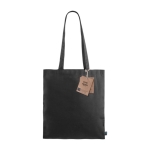 Fairtrade tas met lange handvatten 180 g/m2 Flyca FairTrade Black kleur zwart eerste weergave