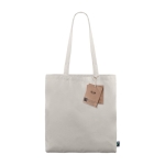 Fair Trade Katoenen tas bedrukt 70 cm 180 g/m2 Flyca FairTrade kleur naturel eerste weergave