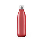 Gekleurde glazen fles met stalen dop 650ml UrbanStyle Crystal kleur rood  negende weergave