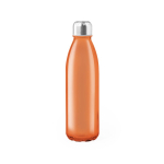 Gekleurde glazen fles met stalen dop 650ml UrbanStyle Crystal kleur oranje  negende weergave