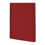 A5 Notitieboek van gerecycled karton personaliseren CardBoard kleur rood eerste weergave