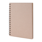 A5 Notitieboek van gerecycled karton personaliseren CardBoard kleur naturel eerste weergave