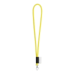 Buisvormige keycords met logo, levering binnen 4-6 dagen Tube Classic kleur geel