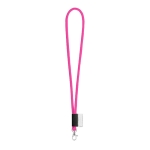 Buisvormige keycords met logo, levering binnen 4-6 dagen Tube Classic kleur roze