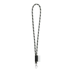 Keycords bedrukken met 4-6 dagen levertijd Tube Stripes Dark kleur grijs