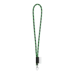 Keycords bedrukken met 4-6 dagen levertijd Tube Stripes Dark kleur groen