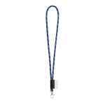 Keycords bedrukken met 4-6 dagen levertijd Tube Stripes Dark kleur koningsblauw