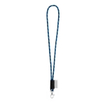 Lanyards met logo op etiket en levering 4-6 dagen Tube Nautic kleur blauw