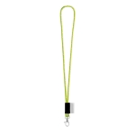 Lanyards met logo op etiket en levering 4-6 dagen Tube Nautic kleur neon geel