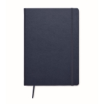 Notitieboek van gerecycled papier met PU-omslag A5 Notes Recycle kleur blauw