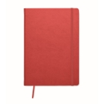 Notitieboek van gerecycled papier met PU-omslag A5 Notes Recycle kleur rood tweede weergave