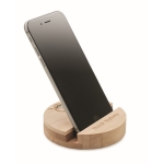 Houten mobielhouder bedrukken met ronde dennenpitten Round kleur hout hoofdweergave