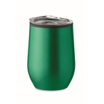 Dubbelwandige RVS beker met deksel 350ml Colors kleur groen tweede weergave