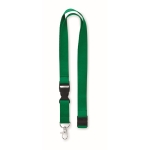 20mm katoenen keycord met logo en sluiting Conscious Cotton kleur groen tweede weergave