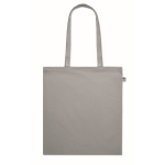 Gekleurde biologisch katoenen tas met logo 180 g/m2 Eco Cotton kleur grijs tweede weergave