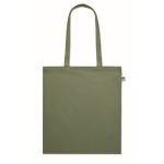 Gekleurde biologisch katoenen tas met logo 180 g/m2 Eco Cotton kleur groen tweede weergave