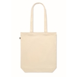 Biologische canvas tas bedrukken, lange hengsels 270 g/m2 Eco Strong kleur beige vijfde weergave