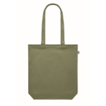 Biologische canvas tas bedrukken 270 g/m2 Eco Strong Colors kleur groen vierde weergave