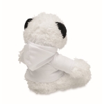 Knuffel teddybeer met sweatshirt Panda kleur wit tweede weergave