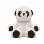 Knuffel teddybeer met sweatshirt Panda kleur wit derde weergave