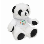 Knuffel teddybeer met sweatshirt Panda kleur wit hoofdweergave