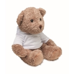 Teddybeer met sweatshirt bedrukken Ted kleur wit