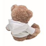 Teddybeer met sweatshirt bedrukken Ted kleur wit tweede weergave