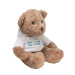 Teddybeer met sweatshirt bedrukken Ted kleur wit weergave met bedrukking