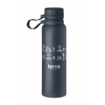 Rvs thermosfles draaideksel en siliconen handvat 780 ml Inox Turn kleur ultramarijn blauw hoofdweergave