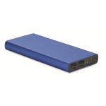 Powerbank met USB type C en snelladen 10.000 mAh Duo kleur koningsblauw