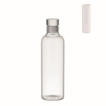 Anti-lek borosilicaat glazen waterfles met logo 500 ml Glass Fridge kleur doorzichtig