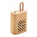 Compacte bamboe bluetooth 5.0 speaker EcoMusic kleur hout