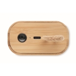 Compacte bamboe bluetooth 5.0 speaker EcoMusic kleur hout zevende weergave