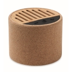 Bluetooth 5.3-speaker met kurken behuizing en natuurlijke stijl Shanti kleur beige