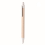 Milieuvriendelijke pen met kleurdetails en blauwe inkt Eco Milky kleur wit