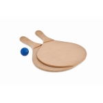 Set van twee strandrackets met bal en tas Beach Tennis Raquet kleur hout tweede weergave