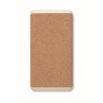 Powerbank met kurkbehuizing 10.000 mAh EcoDesign kleur beige zesde weergave