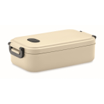 Gerecyclede en luchtdichte lunchbox met zijsluitingen EasyLunch kleur beige