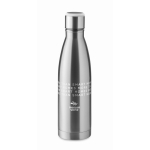 Stalen fles met hydratatieherinnering 500ml Inox Reminder kleur mat zilver hoofdweergave