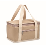 Canvas koeltas bedrukken voor 6 blikjes 320 g/m2 Compact kleur beige