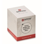 Compacte reisadapter met logo Skross World to Europe USB kleur wit tweede weergave