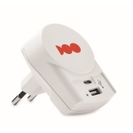 USB snellader bedrukken Skross USB-CHARGER A/C kleur wit hoofdweergave