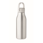 Enkelwandige aluminium fles met siliconen handvat 650ml Alu Close kleur mat zilver